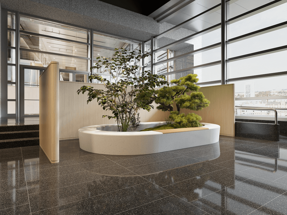 Terrazzo Urban Furniture In Campus