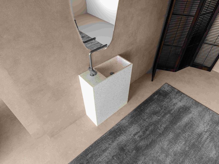 terrazzo pedestal sink (13)