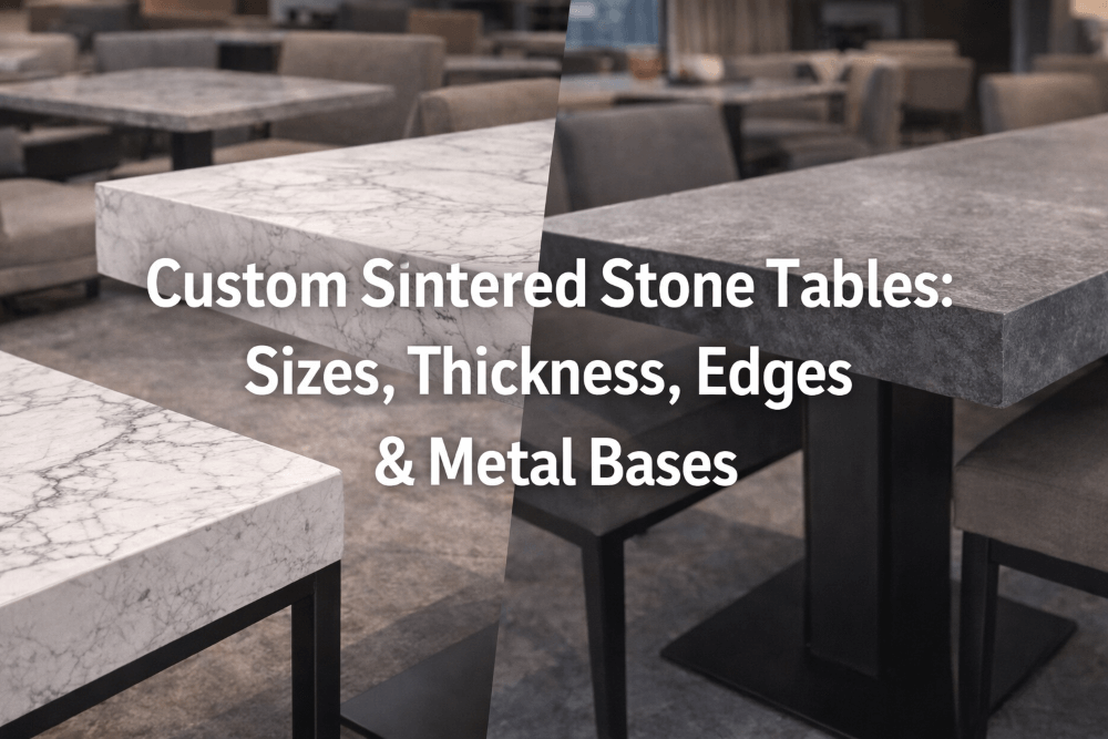 custom sintered stone tables