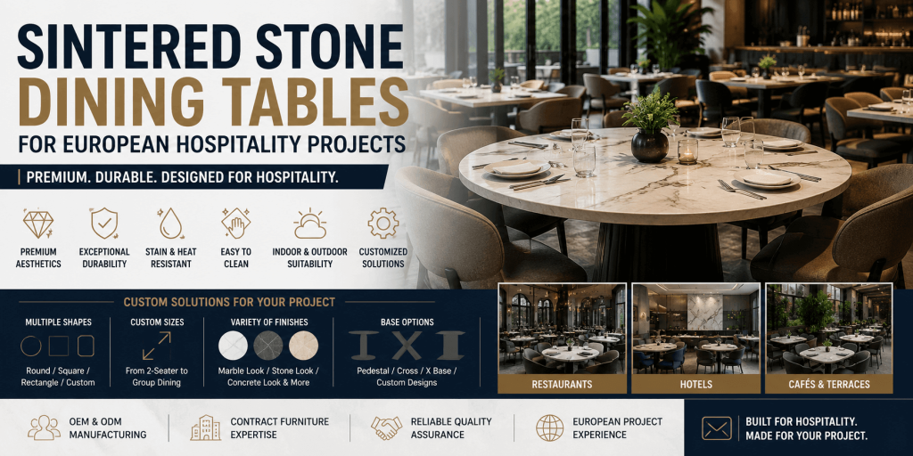sintered stone dining table