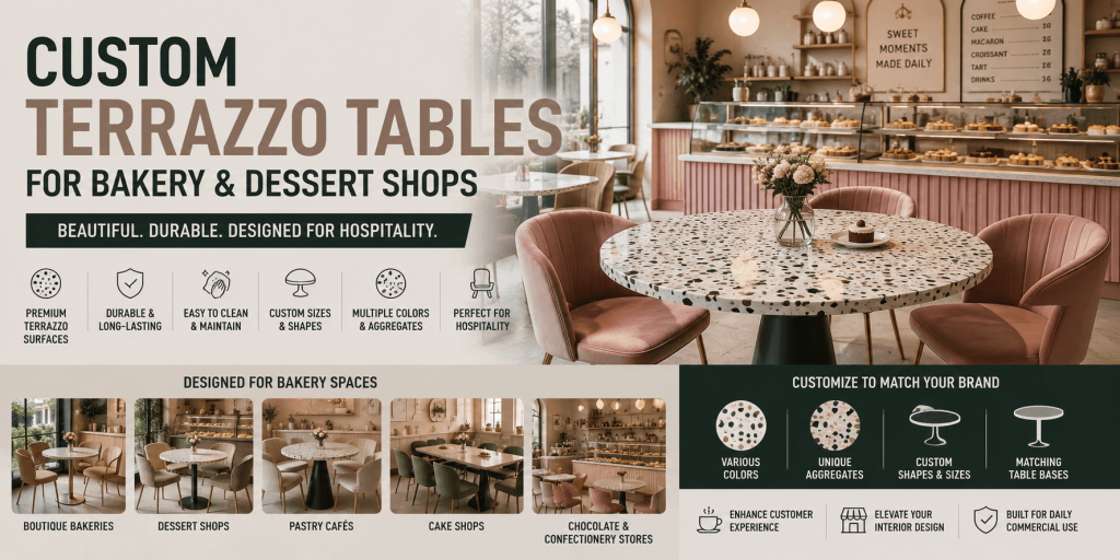 terrazzo bakery tables