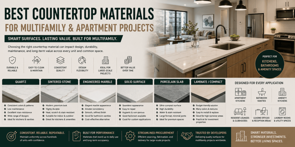 multifamily countertop materials